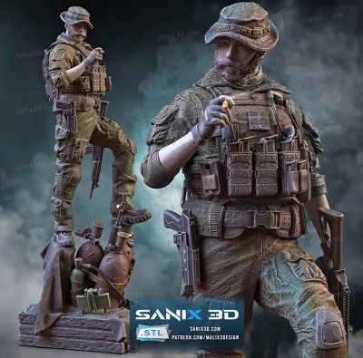 CAPTAIN PRICE ( COD ) - STL Files