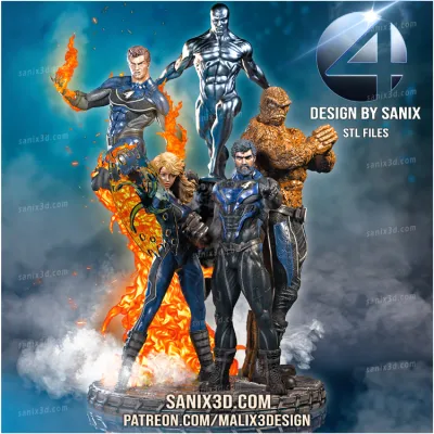 Fantastic Team ( diorama ) - STL Files