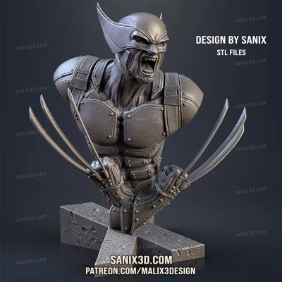 Adamant Man ( bust ) - STL Files