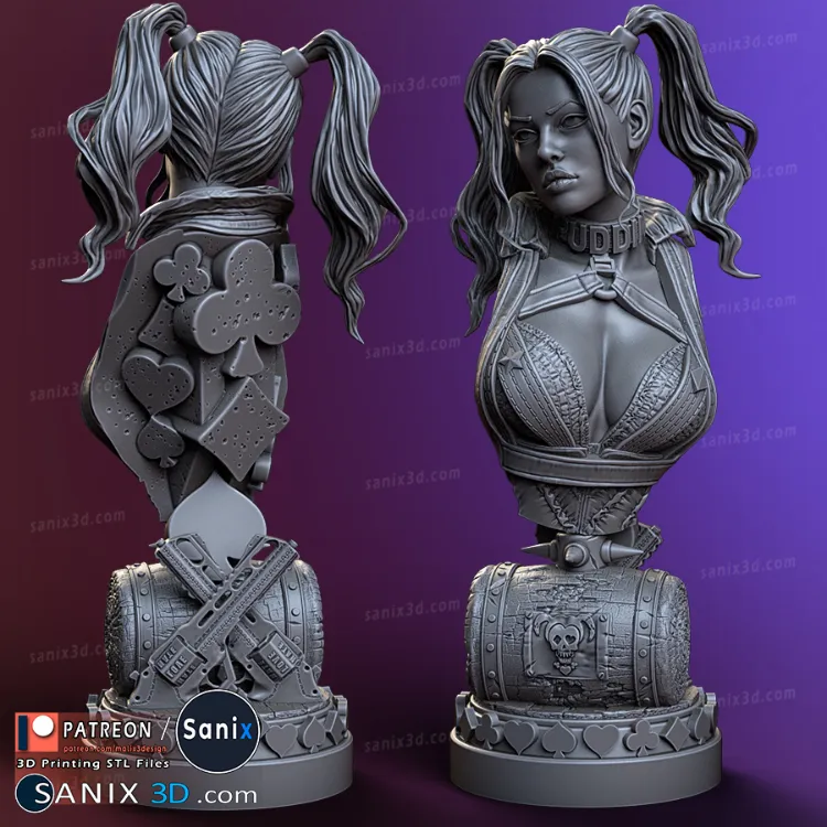 Harley Q ( BUST ) - STL Files