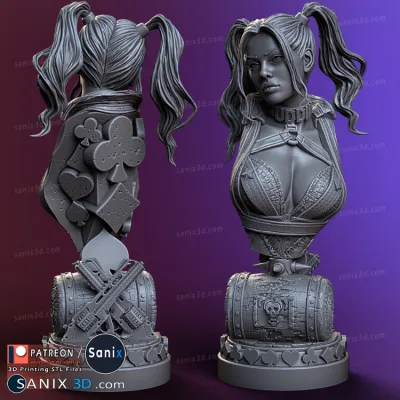 Harley Q ( BUST ) - STL Files