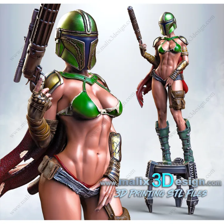 Lady MANDALORIAN - STL Files