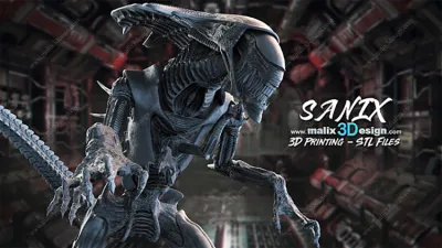 ALIEN QUEEN - 3D Printable Model