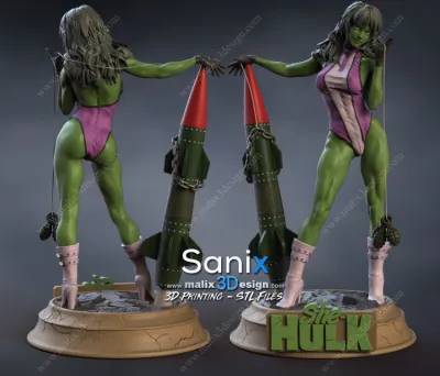 She GREEN / 3D Printing STL Files
