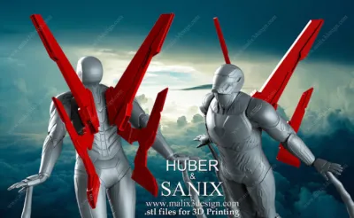 Wings for the IRON SUIT - MARK 50 suit - For 3D printing