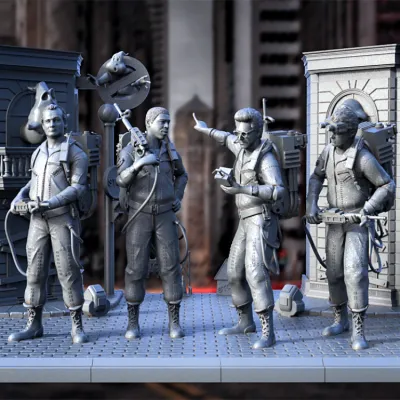 Ghostbusters ( Diorama - 4 Heroes ) -  STL Files