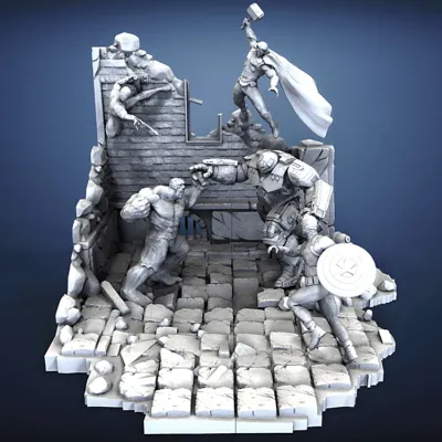 AVENGERS ( diorama ) - STL Files