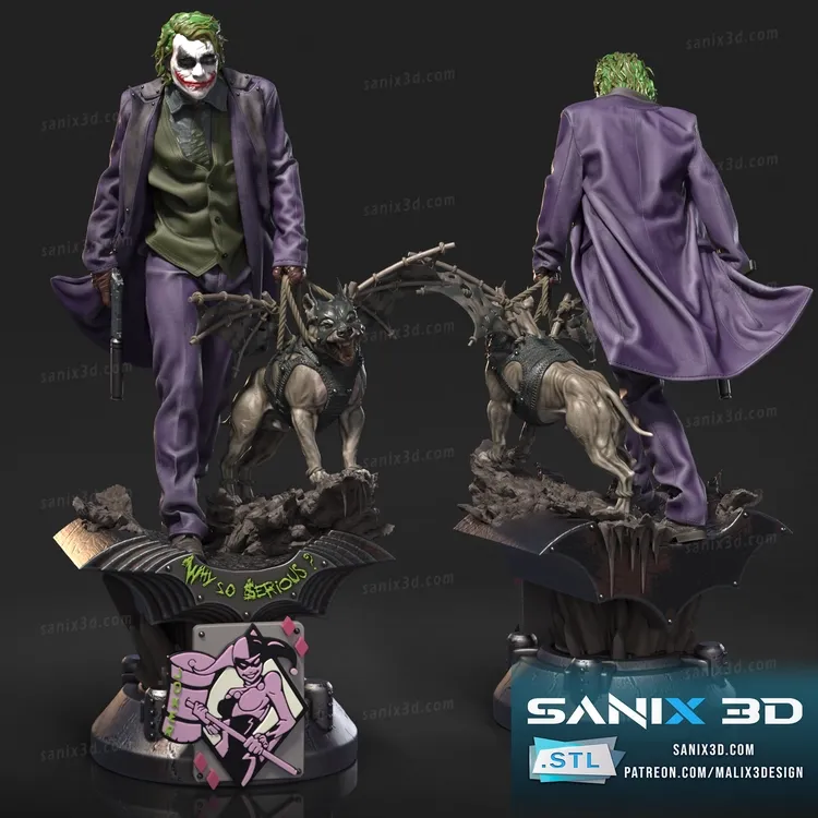Heath Ledger ( Mr. "J" ) - 3D Printing Files