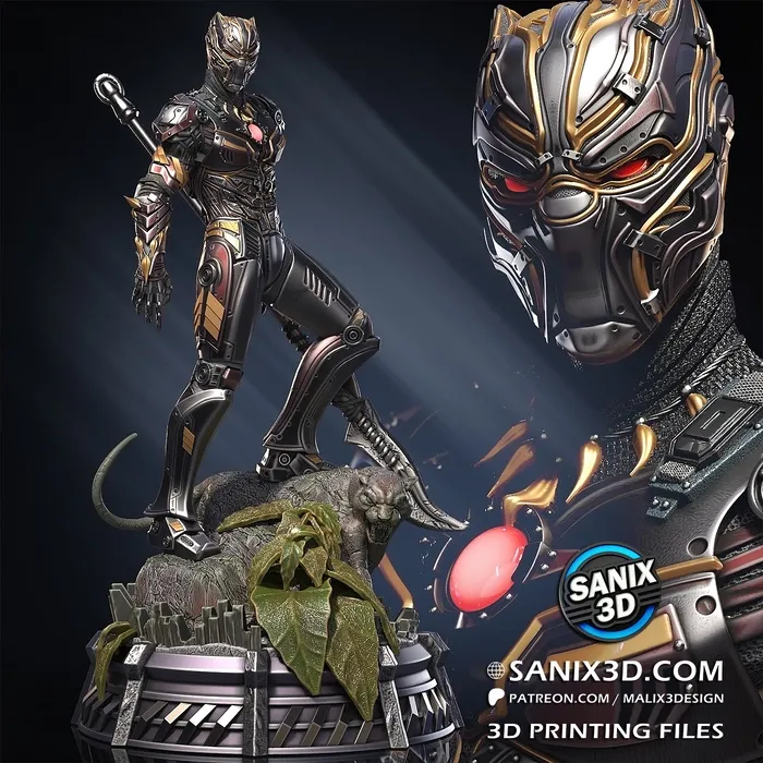 IRON Collection / IRON PANTHER - 3D Printing Files