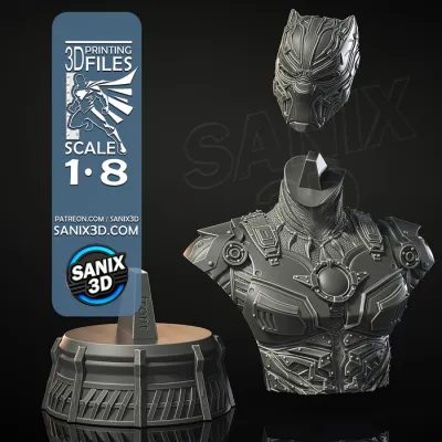 IRON Collection / IRON PANTHER ( BUST ) - STL Files