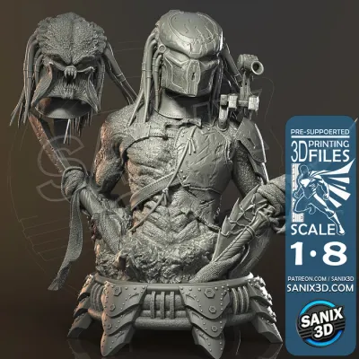 PREDATOR ( bust ) - 3D Printing Files