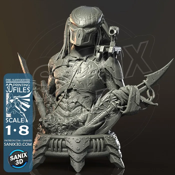 PREDATOR ( bust ) - 3D Printing Files