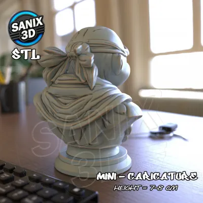 Mini / TMNT - Raphael ( STL File )
