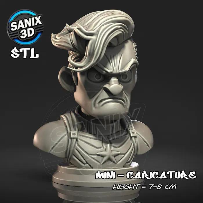 Mini / Captain America ( STL File )