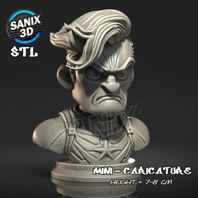 Mini / Captain America ( STL File )