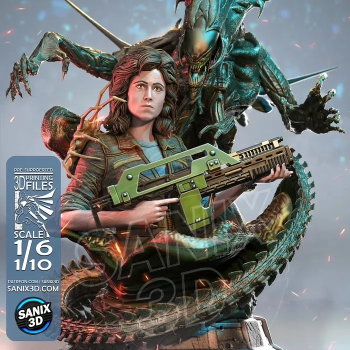 Ellen Ripley ( ALIENS ) - 3D Printing Files