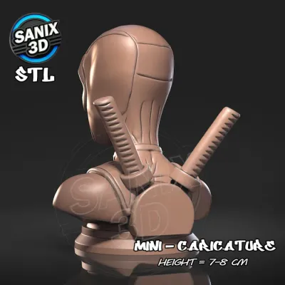 Mini / DEADPOOL ( STL File )