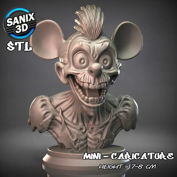 Mini / Zombie Mouse ( STL File )