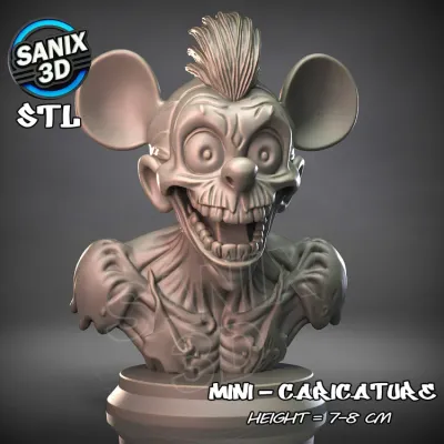 Mini / Zombie Mouse ( STL File )