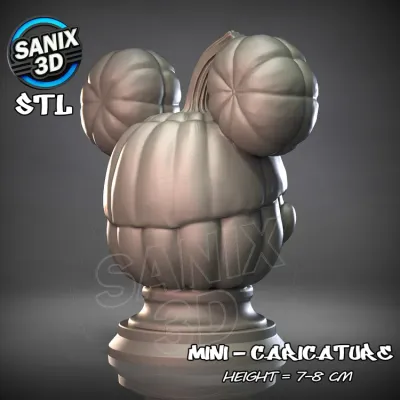 Mini / Pumkin Mouse ( STL File )