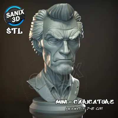 Mini / Clint Eastwood ( STL File )