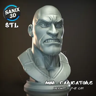 Mini / Dwayne Johnson ( STL File )