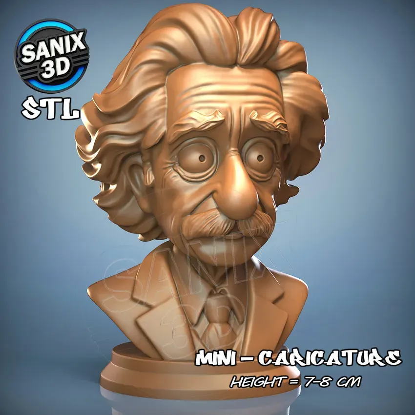 Mini / Albert Einstein ( STL File )