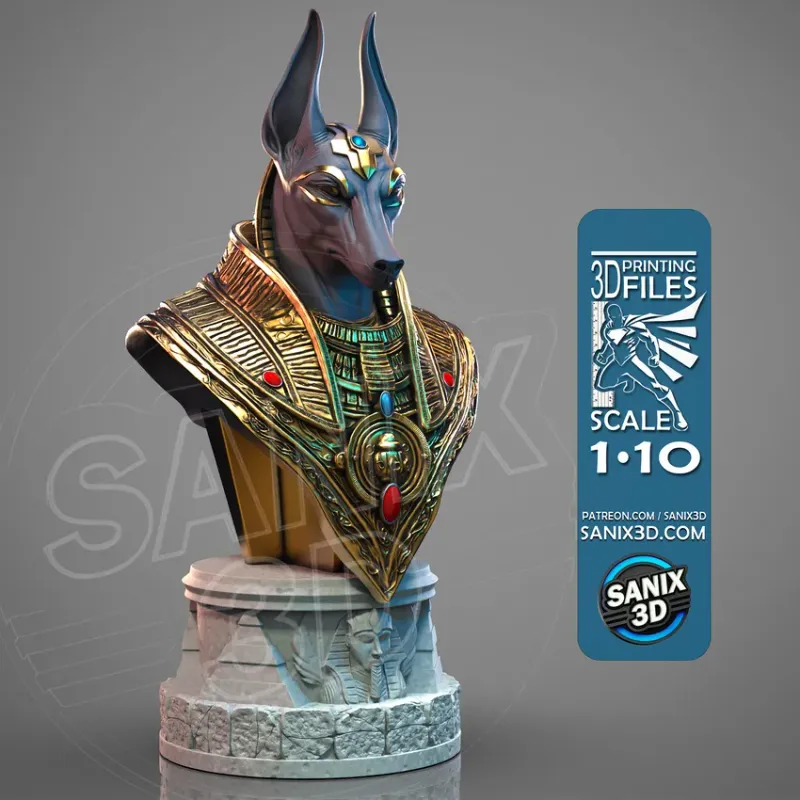 ANUBIS  ( bust ) - STL Files