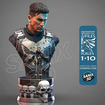 The PUNISHER ( bust ) - STL Files