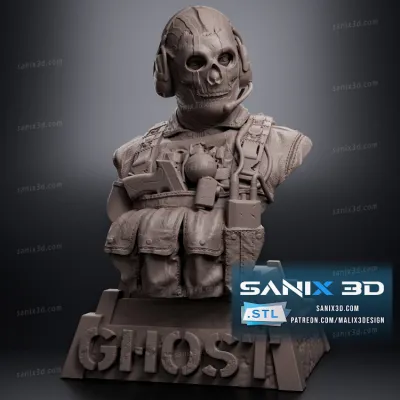 GHOST ( COD ) bust - STL Files