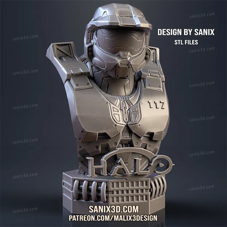 HALO ( bust ) - STL Files