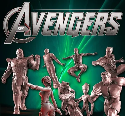SET Avengers - for 3D Printing