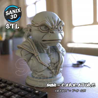 Mini / TMNT - Raphael ( STL File )