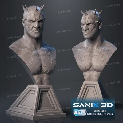 Darth Red ( bust ) - STL Files