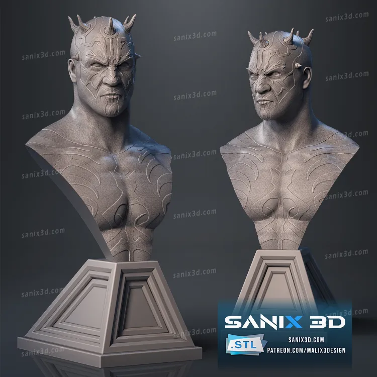 Darth Red ( bust ) - STL Files