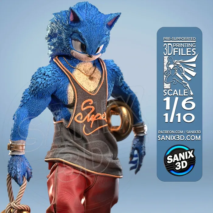 Super SONIC - 3D Printing Files