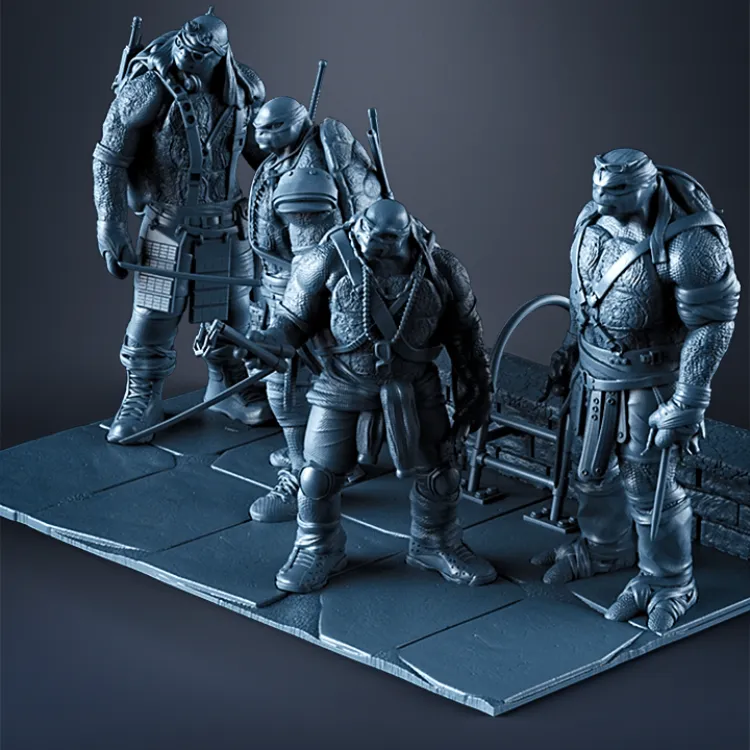 TMNT KIT ( 4 Heroes ) - STL Files