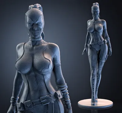 Lady DEADPOOL - STL Files for 3D Printing