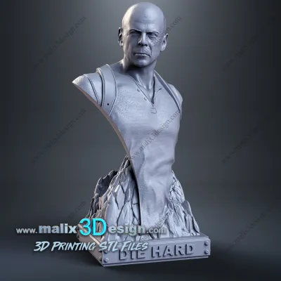 JOHN MCCLANE ( BUST ) - STL FILES