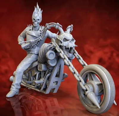 Ghost Biker - 3D Model for 3D Printing
