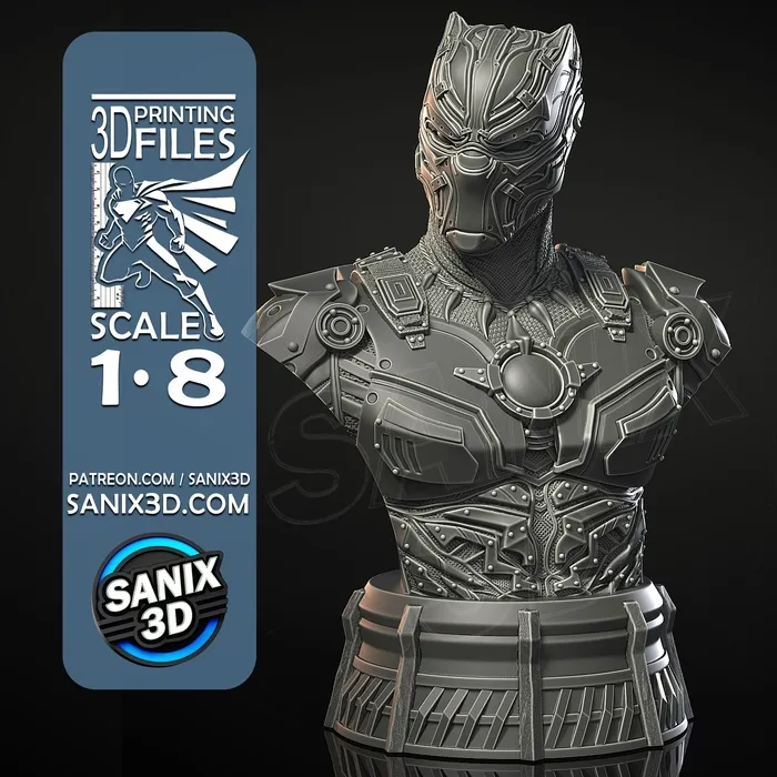 IRON Collection / IRON PANTHER ( BUST ) - STL Files