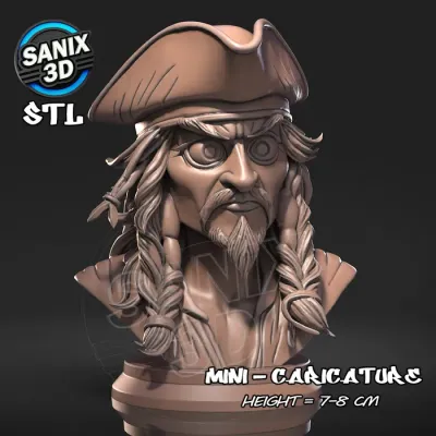 Mini / Captain Jack Sparrow ( STL File )