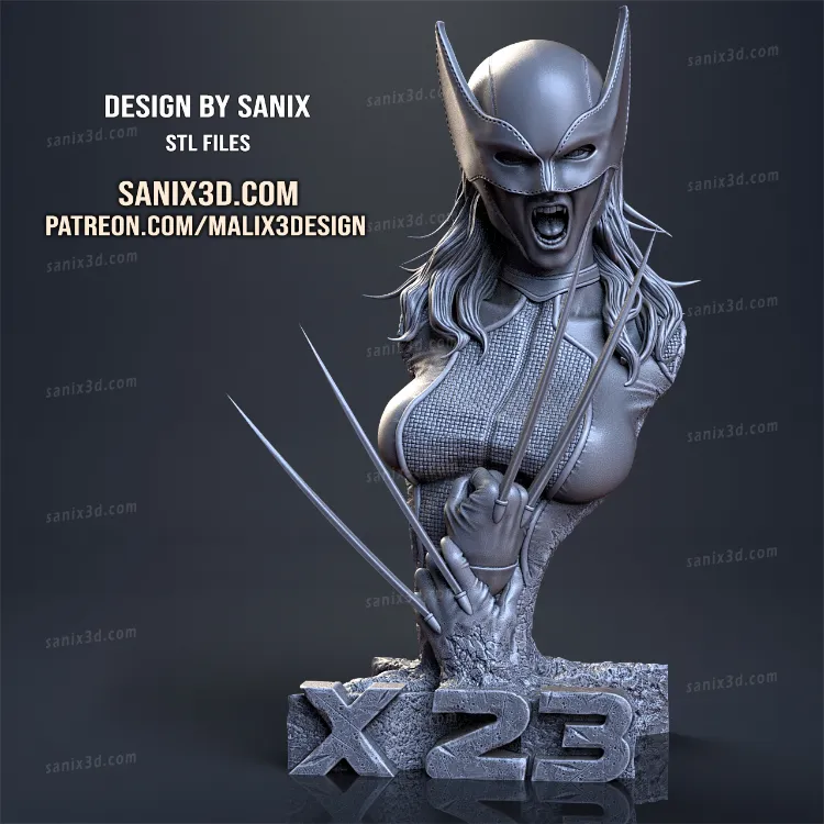 X - 23 ( bust ) / STL Files