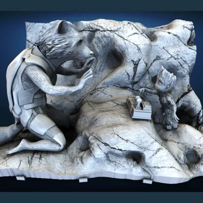 Guardians of the Galaxy ( diorama ) - STL Files
