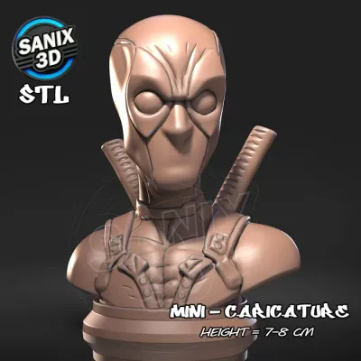 Mini / DEADPOOL ( STL File )