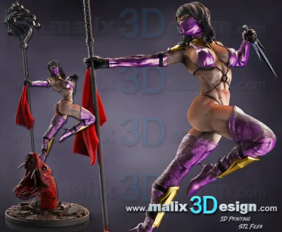 MORTAL KOMBAT - MILEENA / 3D Printing Files