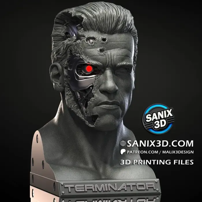 TERMINATOR ( Bust ) - STL Files for 3D Printing