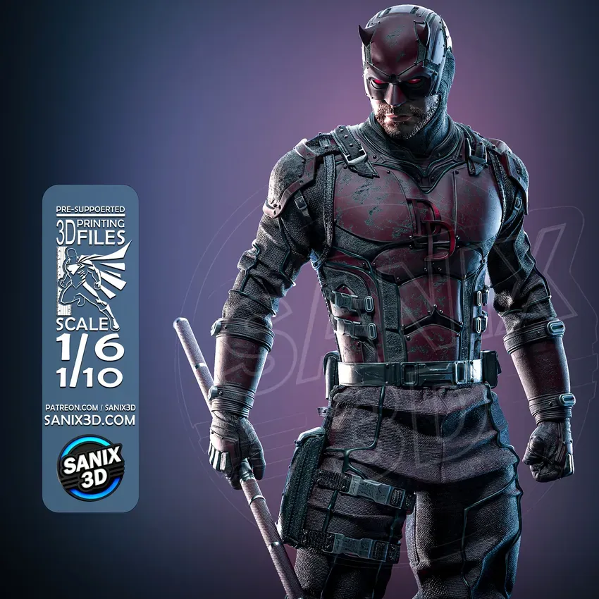Daredevil STL – Charlie Cox Born Again 3D Print File