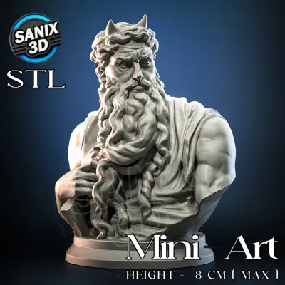 Mini-Art / Moses - Michelangelo ( STL File )
