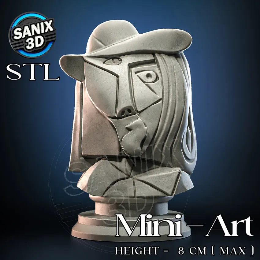 Mini-Art / Weeping Woman - Pablo Picasso ( STL File )